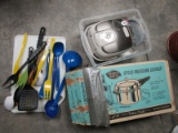 Kitchenware Lot - Zojrrusi Rice Cooker, Mirro-Matic Pressure Cooker, Utensils, Etc.