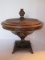 Maximus Style Molded Urn Form Ornately Embellished Covered Compote