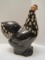 Ceramic Black/White Hen Figure