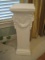 Plaster Grecian Style Column Plant Stand w/ Relief Swag Design