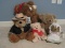 Lot - Plush Toys Mrs. Tiggy-Winkle, Mary Meyer, Barlow Bear, Fluffy Bear & Big Daddy Bear