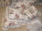 Lot - 2 Waverly Floral Bouquet Reversible Twin Comforts w/ Dust Ruffles, 2 Pillow Shams