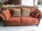 Bernhardt Furniture New Vintages Collection Sofa, Wood Trim on Bun Feet