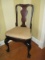 Mahogany Urn Splat Back Chair, Upholstered Seat, Ball & Claw Feet