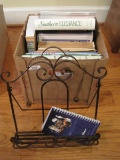 Lot - Misc. Cook Books & Stand, Southern Elegance, Southern Living, What/Hour To Cook, Etc.