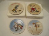 4 Norman Rockwell Bradford Exchange Collector Christmas Series Plates