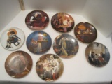 9 Norman Rockwell Bradford Exchange Collector Limited Edition Plates