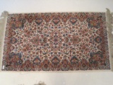 Karastan 100% Wool Pile Floral Kirman Pattern Rug