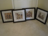 4 Paragon Picture Gallery Tuscan Series Village City Scape/Store Front Prints by Jardine