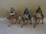 3 Wise Men on Camels Molded Figures