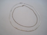 Danecraft Herringbone 925 Italy Necklace & Box Chain Stamped 925 Italy