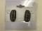 Rhinestone Inlay/Black Motif Earring