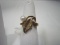 10k Gold Ring w/ Leaf/Pearl Design