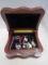 7 Watches in Wood Jewelry Case