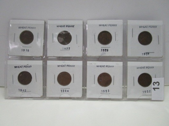 8 Wheat Pennies