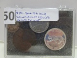 4 Piece Set of Old Canadian Coins, 2 Silver