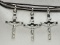 3 Sterling Silver Jesus Cross Pendant Necklaces