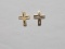 10k Cross Earrings