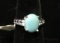 Sterling Silver Tanzanite and Turquoise Ring