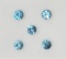 Genuine Rare Blue Zircons December Birthstones, App. 1.0ct