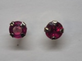 10k Ruby Earrings