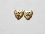 10k Heart Shaped Earrings