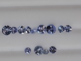 Tanzanite December Birthstone App. 2cts, 2.5mm-4.5mm