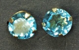 10k Blue Topaz Earrings