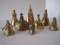 8 Figural Southern Belle, Spanish & Maiden Bells