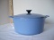 Cousances Cast Iron Blue Enamel Pot w/ Lid
