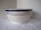 Over & Back Inc. Large Ceramic Bowl Cobalt Bands Design