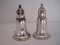 Pair - Empire Sterling Weighted Base Salt/Pepper Shakers