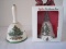Spode China Christmas Tree Pattern Hand Bell & Annual Bell Ornament 1998