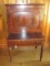 Flame Grain Mahogany Plantation Desk Sheraton Style Drop Front Writing Surface