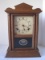 Kitchen/Mantle Oak Case Half Hood Clock