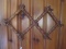 Expandable Peg Diamond Design Coat/Hat Wall Mount Rack