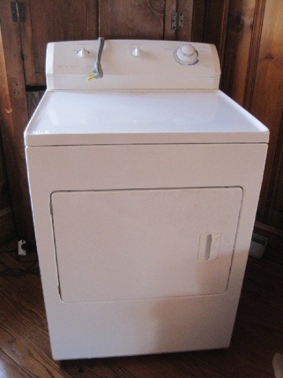 White Frigidaire Gallery Commercial Heavy Duty Electric Dryer