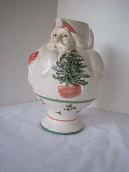 Department 56 Christmas Kringles Santa Claus Pitcher