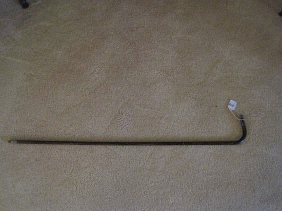 Dark Stain Walking Stick w/ Sterling End Cap/Tip