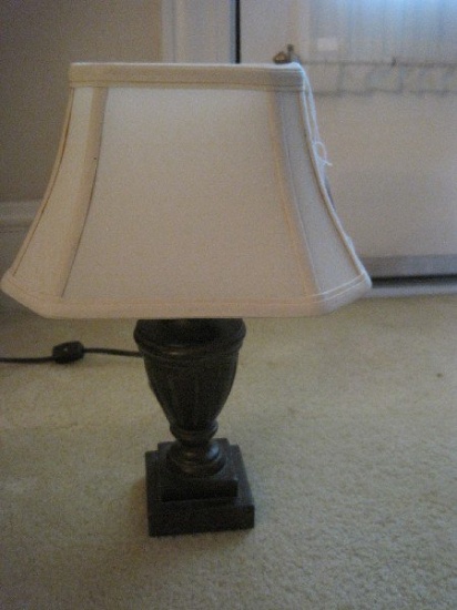 Molded Urn Form Accent Lamp Antiqued Bronze Finish