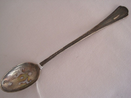 Reed & Barton Sterling Olive Spoon Pierced Bowl