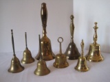 8 Brass Bells Handcrafted, Engraved & Others