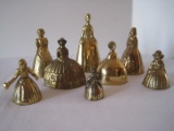 8 Figural Southern Belle, Spanish & Maiden Bells