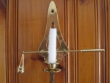Brass Wall Sconce Candle Stick w/ Snuffer