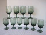10 Contemporary Design Green Goblet Glasses