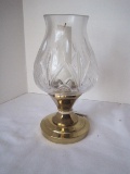 Waterford Crystal Brass Candle Stick w/ Shade