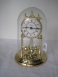Elgin Dome Anniversary Clock Molded From Brass Finish