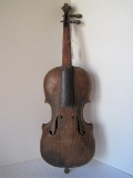 Early Violin Back Stamped HOPF