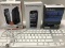 Apple Lot - Keyboard, IPhone 5 Rechargeable Solar Powered Battery, Projector