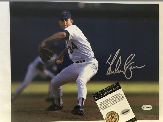 Nolan Ryan Signed Photograph w/ Authenticated Ink CoA